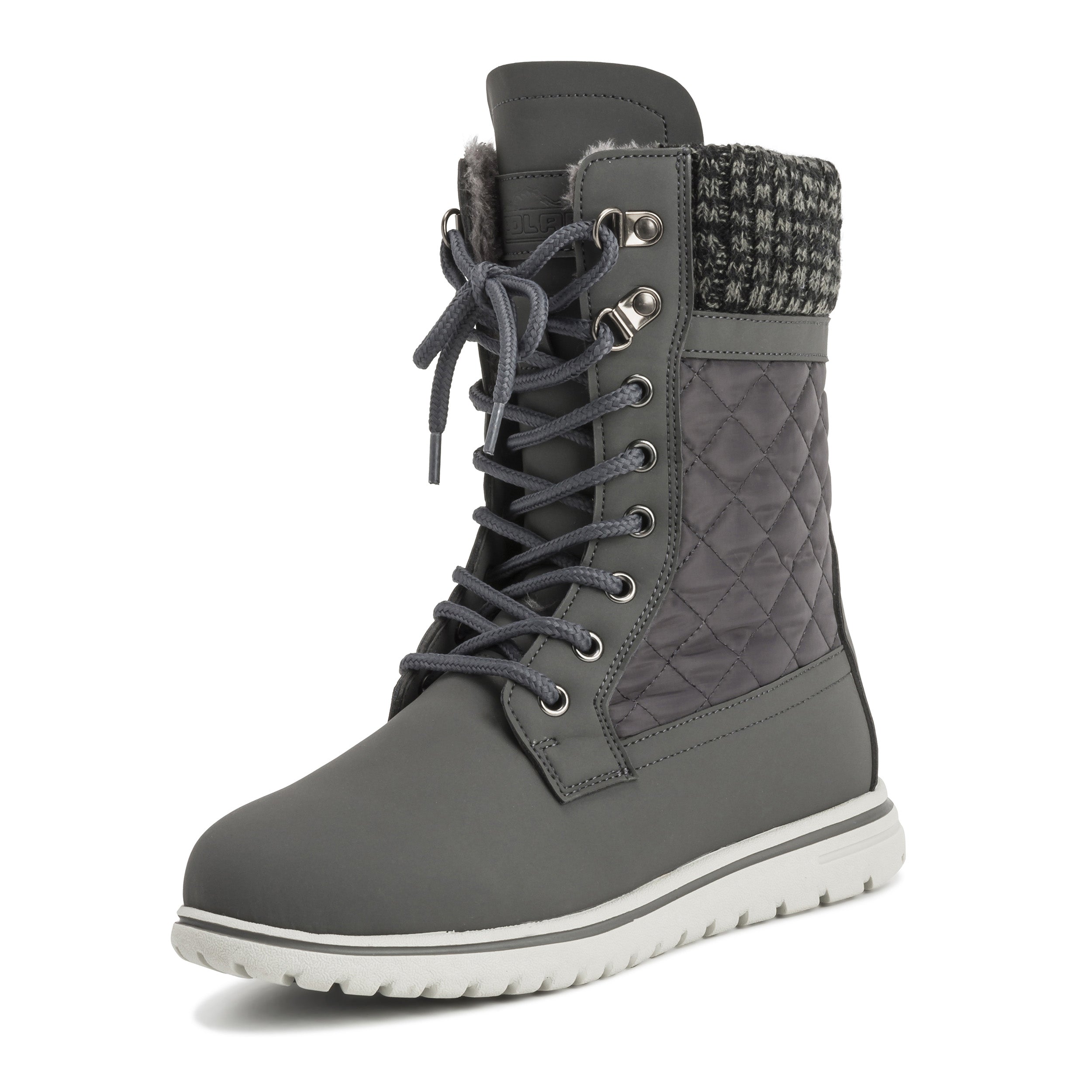 ARCS: Women's Quilted Faux Fur Snow Boots