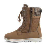 ARCS: Women's Quilted Faux Fur Snow Boots