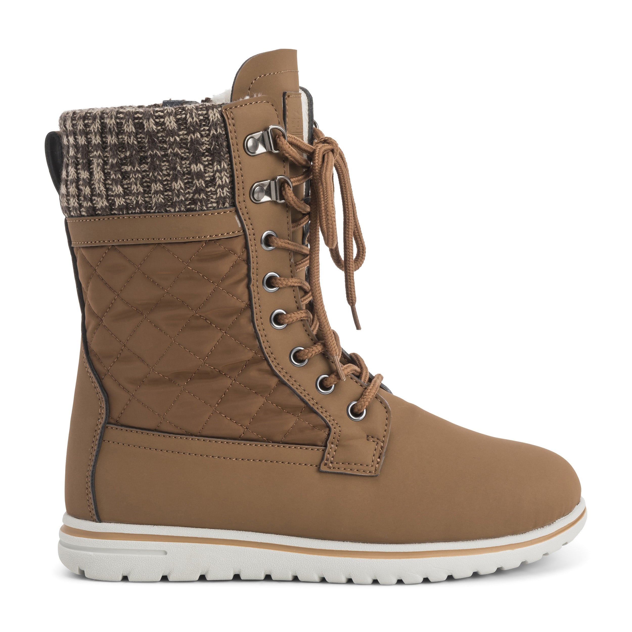 ARCS: Women's Quilted Faux Fur Snow Boots