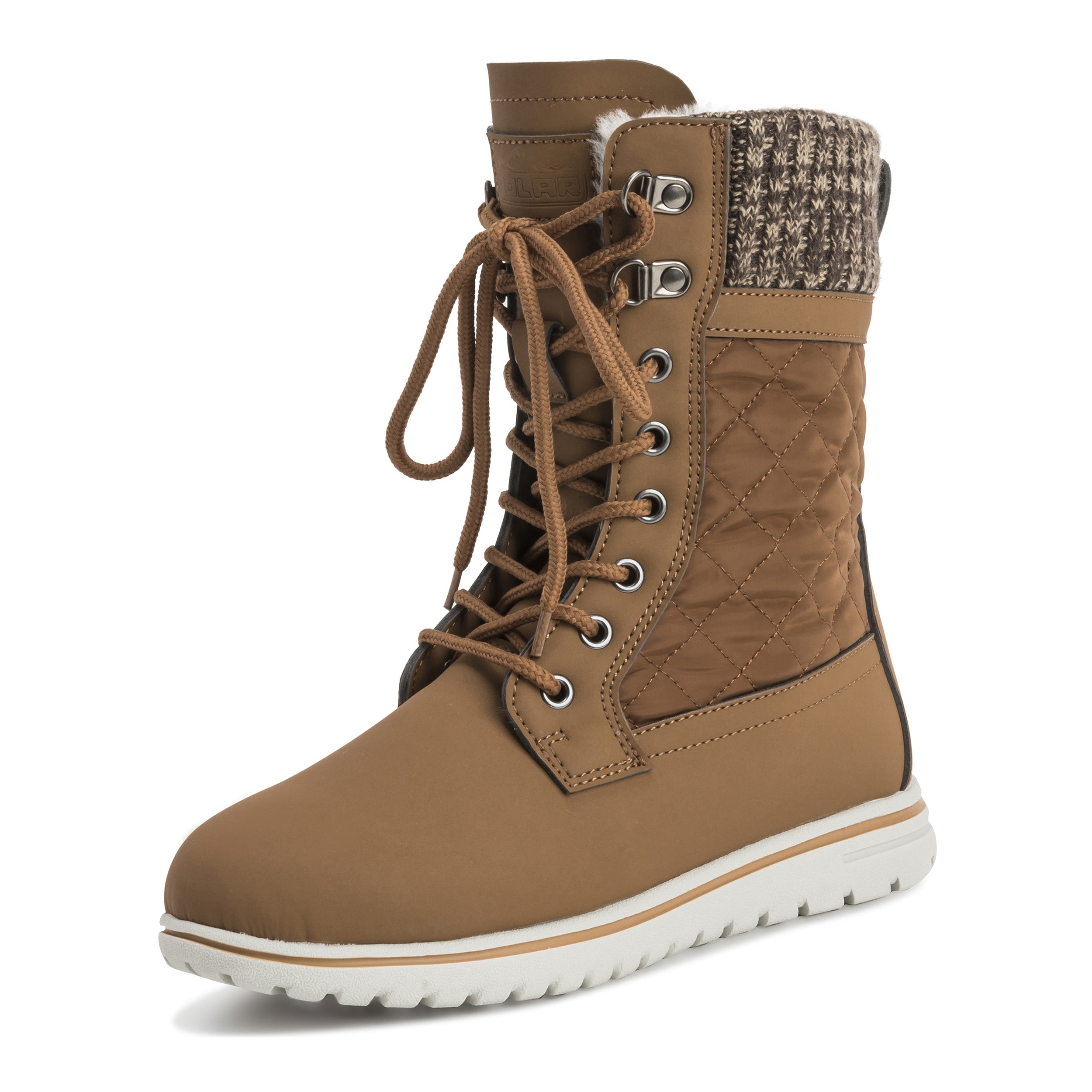ARCS: Women's Quilted Faux Fur Snow Boots