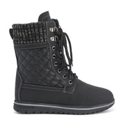 ARCS: Women's Quilted Faux Fur Snow Boots