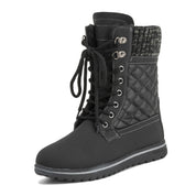 ARCS: Women's Quilted Faux Fur Snow Boots