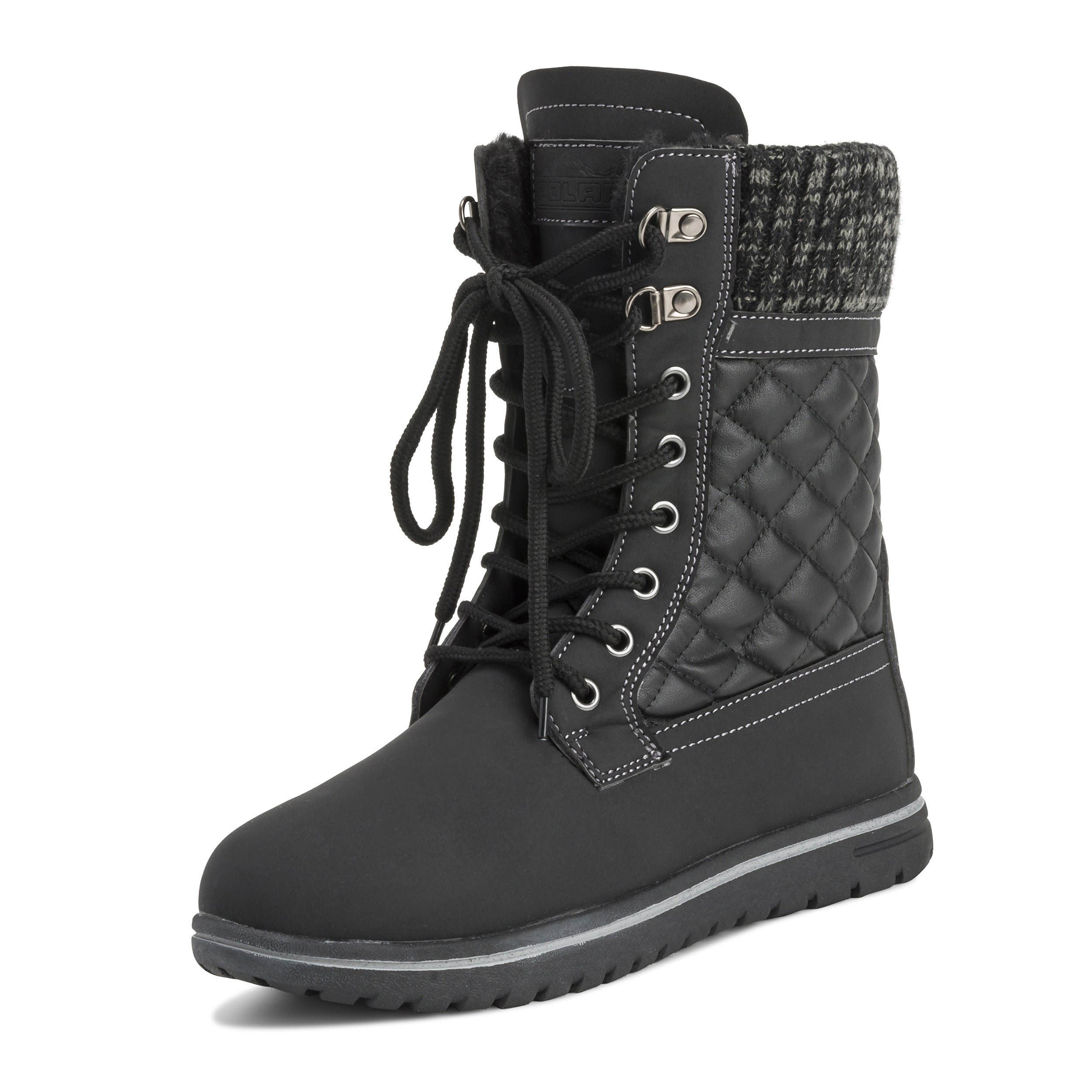 ARCS: Women's Quilted Faux Fur Snow Boots