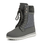 ARCS: Women's Quilted Faux Fur Snow Boots