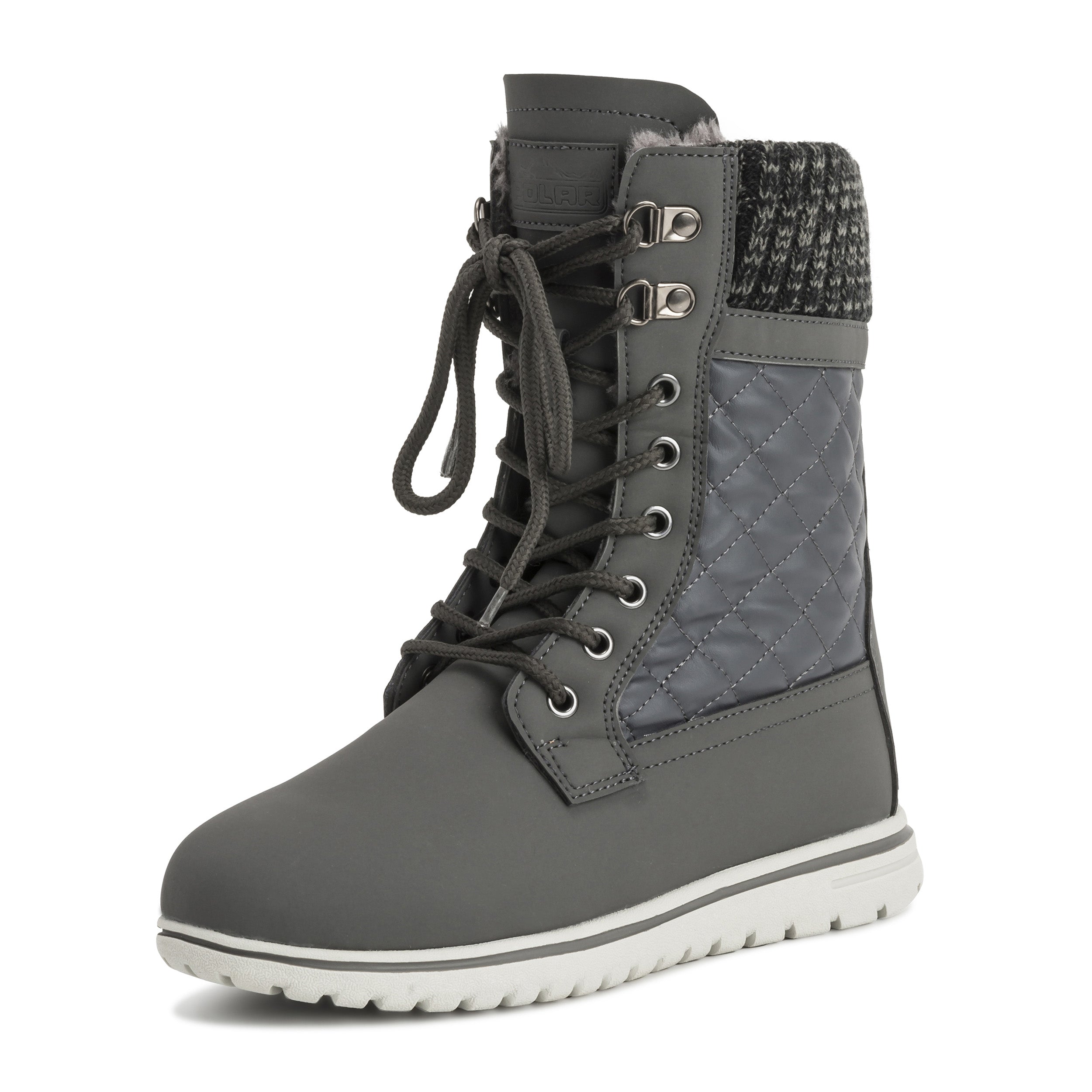 ARCS: Women's Quilted Faux Fur Snow Boots