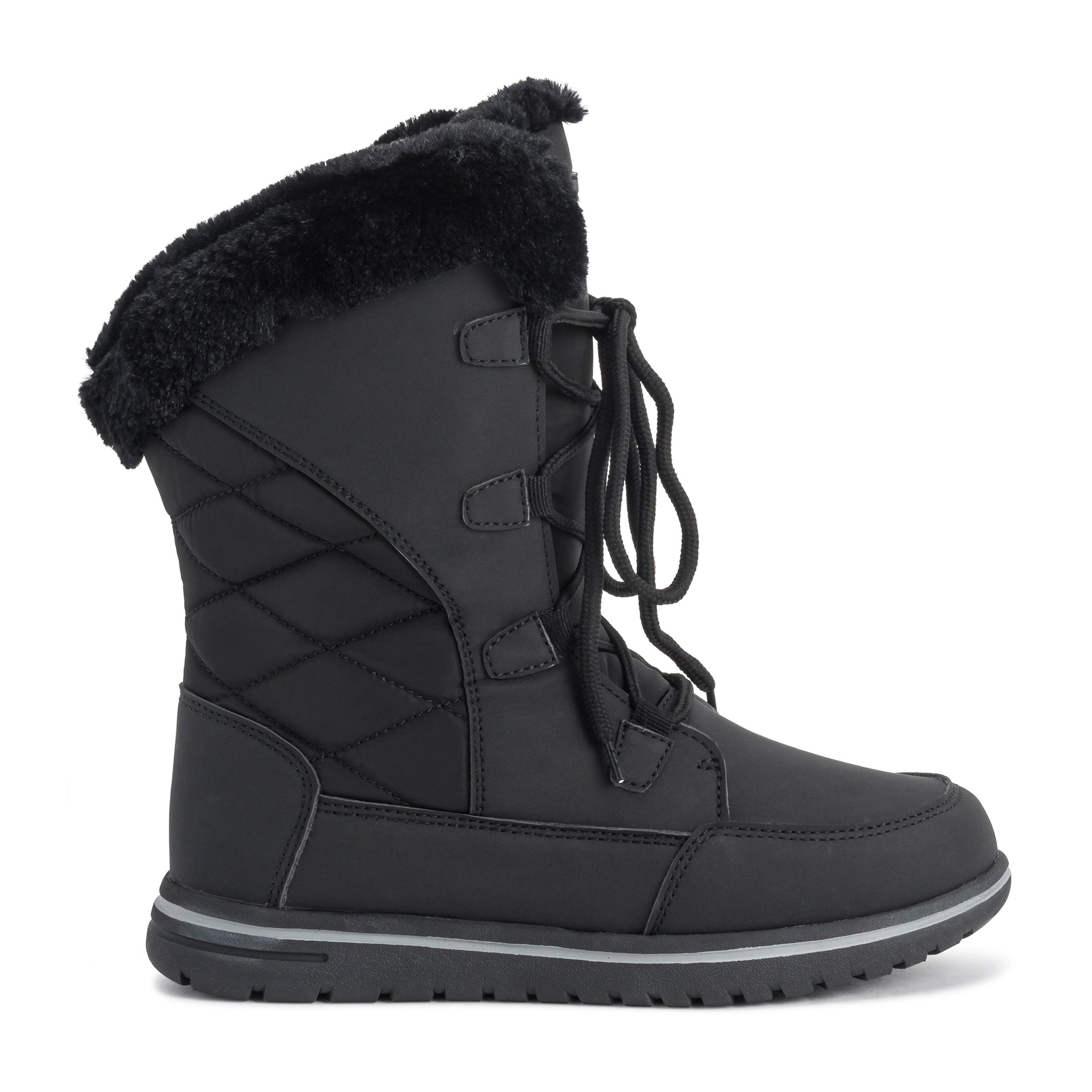 Polar Women's Quilted Lace Up Snow Boots
