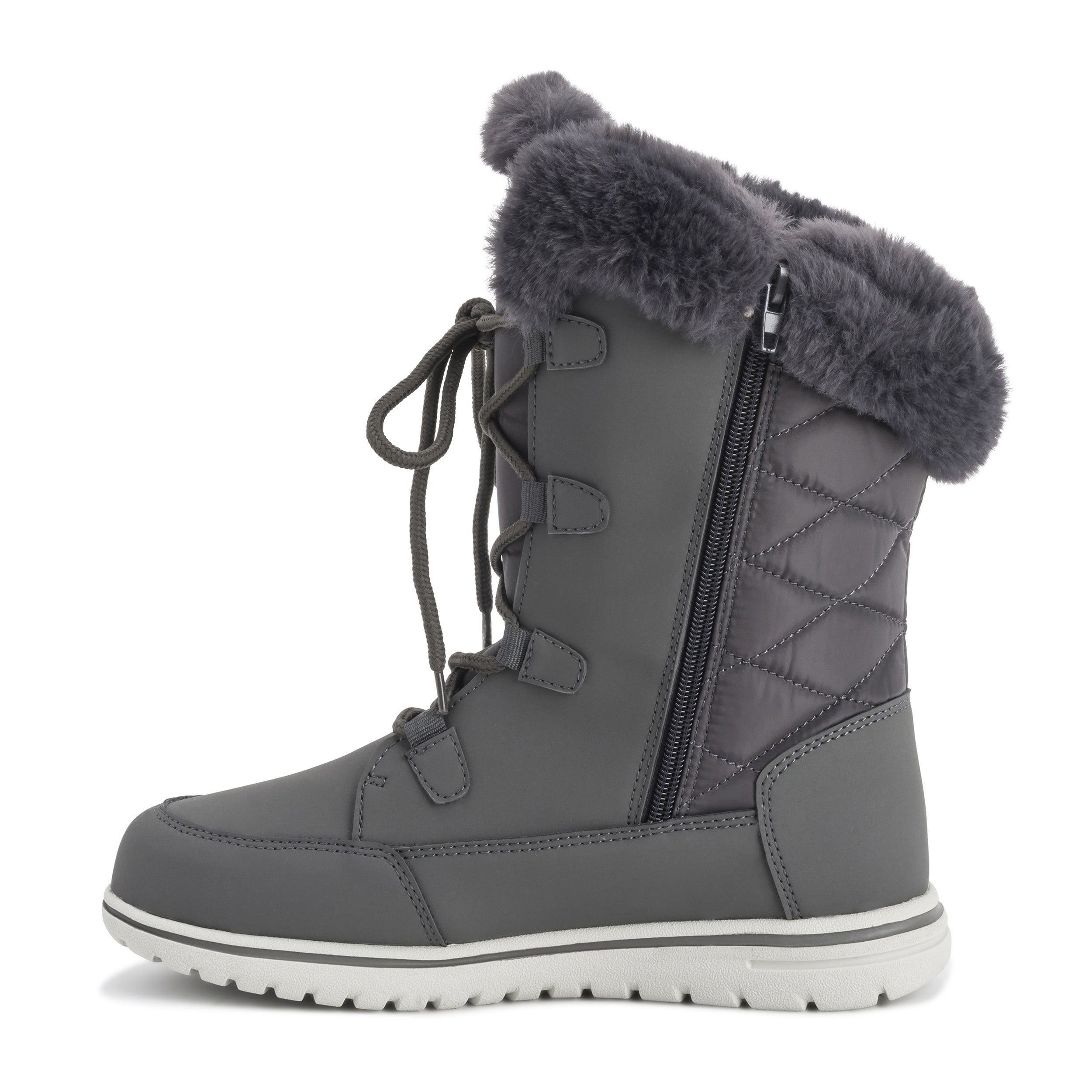 Polar Women's Quilted Lace Up Snow Boots