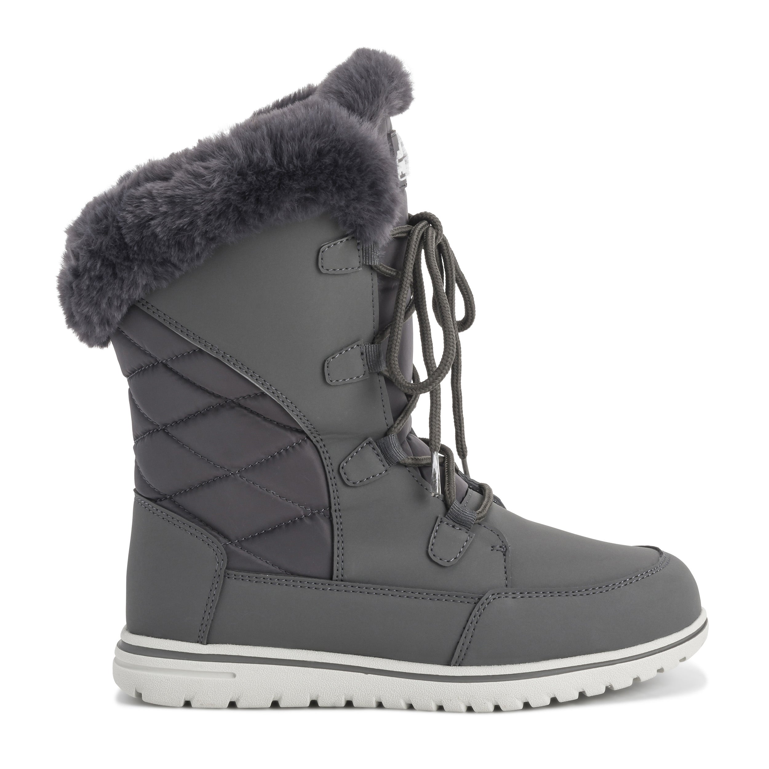 Polar Women's Quilted Lace Up Snow Boots