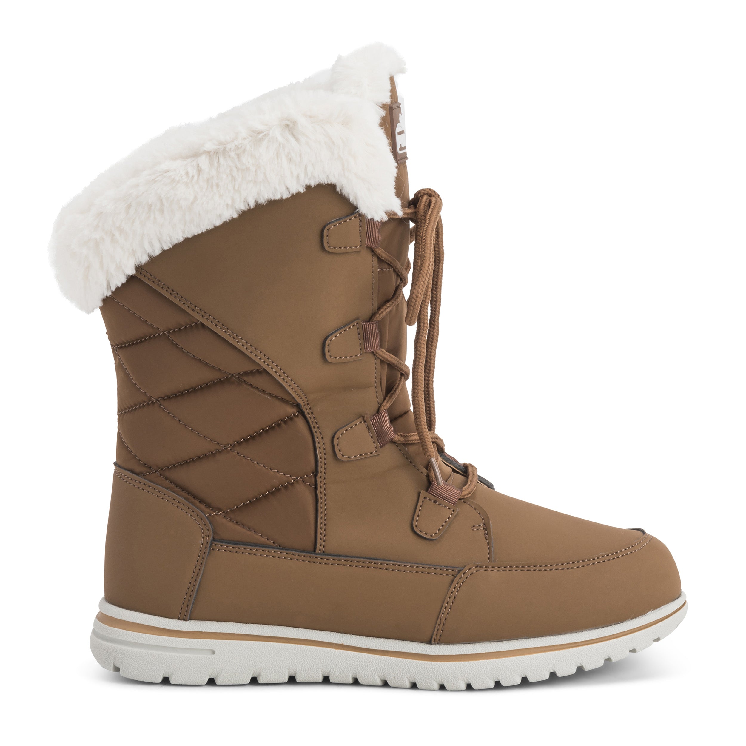 Polar Women's Quilted Lace Up Snow Boots