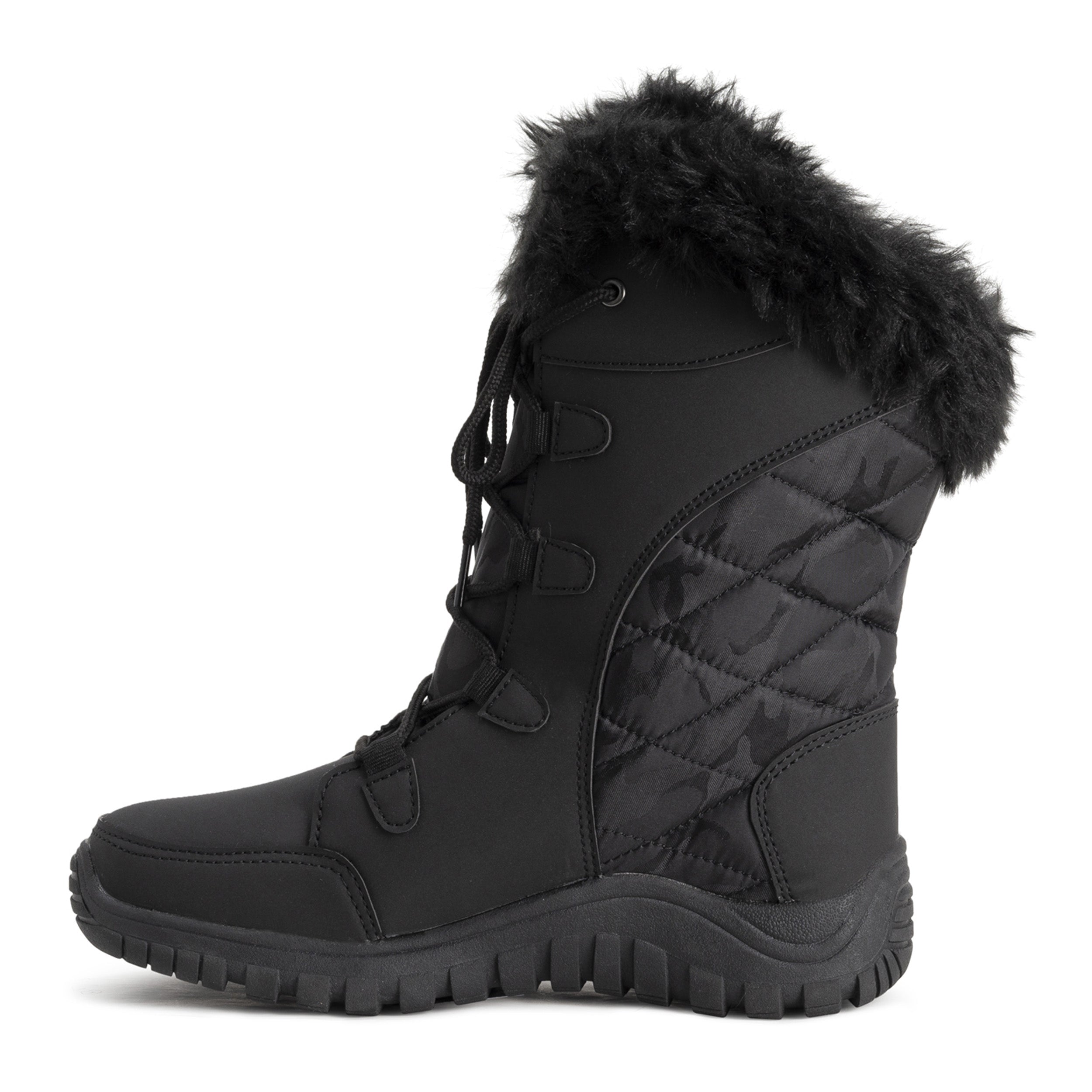 AMELIA: Women's Quilted Lace Up Snow Boots