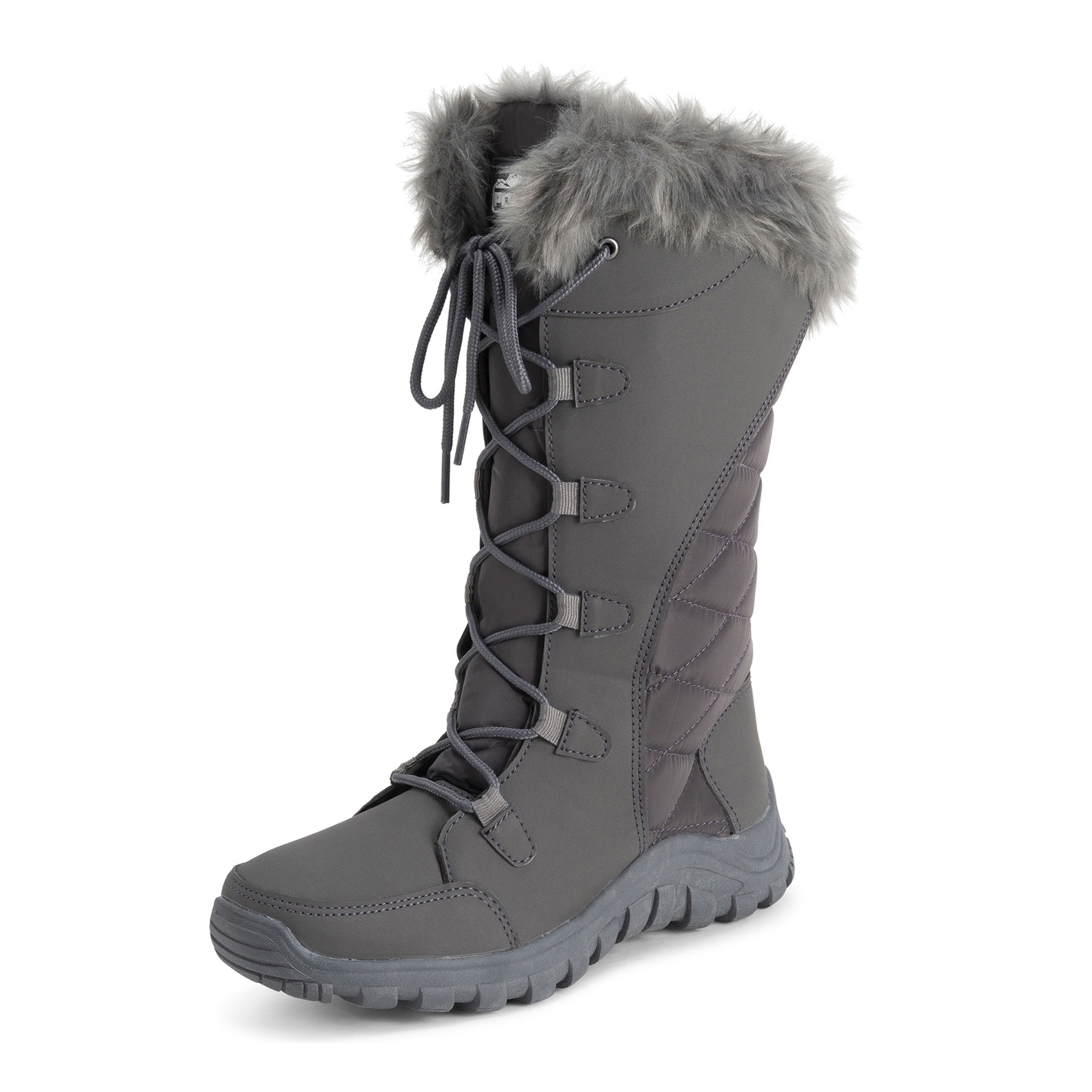 AMELIA: Women's Quilted Lace Up Snow Boots