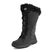 AMELIA: Women's Quilted Lace Up Snow Boots