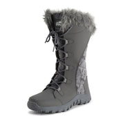 AMELIA: Women's Quilted Lace Up Snow Boots