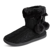 VERDA: Women's Pom Pom Faux Fur Slippers