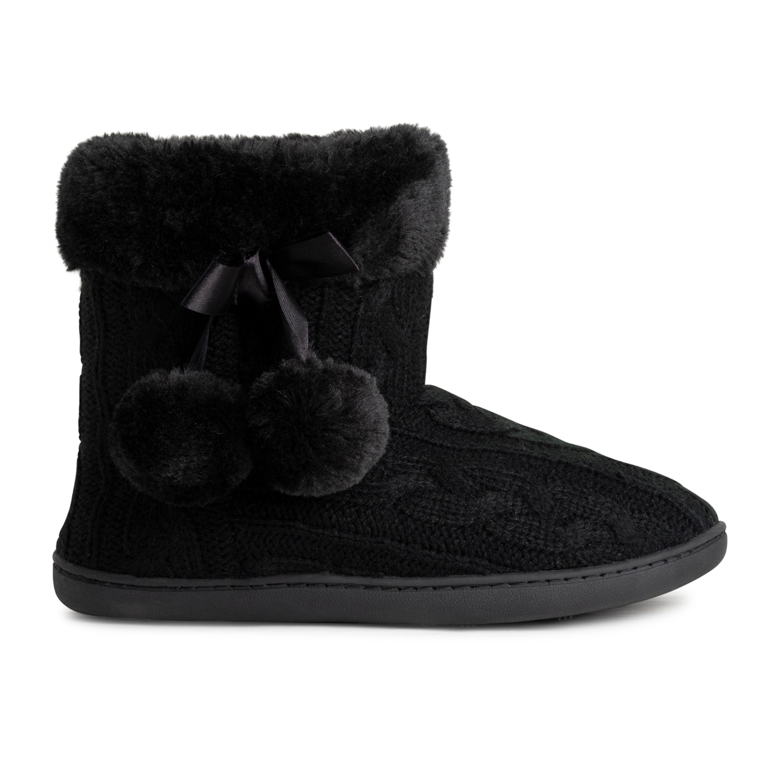 VERDA: Women's Pom Pom Faux Fur Slippers