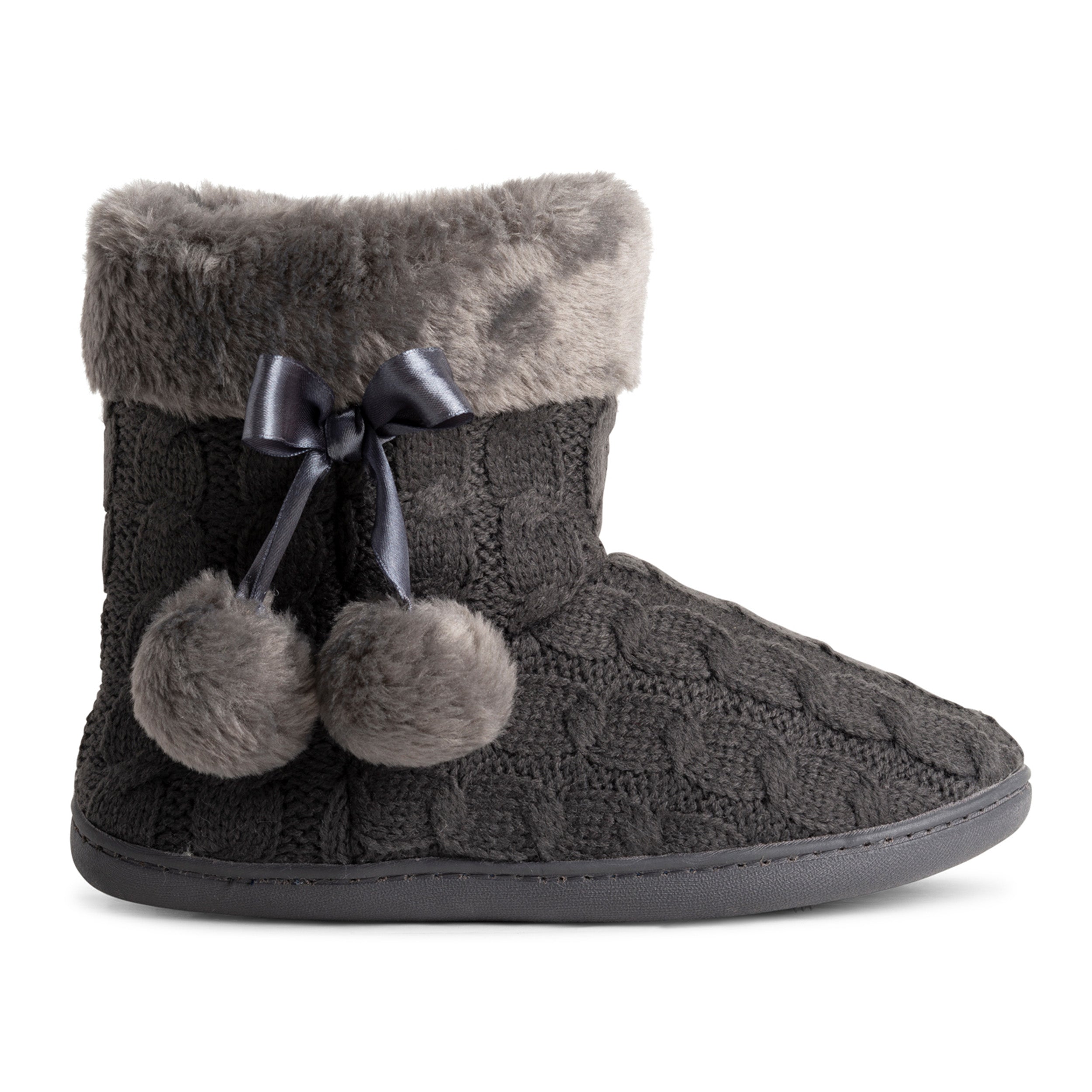 VERDA: Women's Pom Pom Faux Fur Slippers