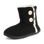 Polar Women's Knitted Faux Fur Slippers