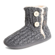Polar Women's Knitted Faux Fur Slippers