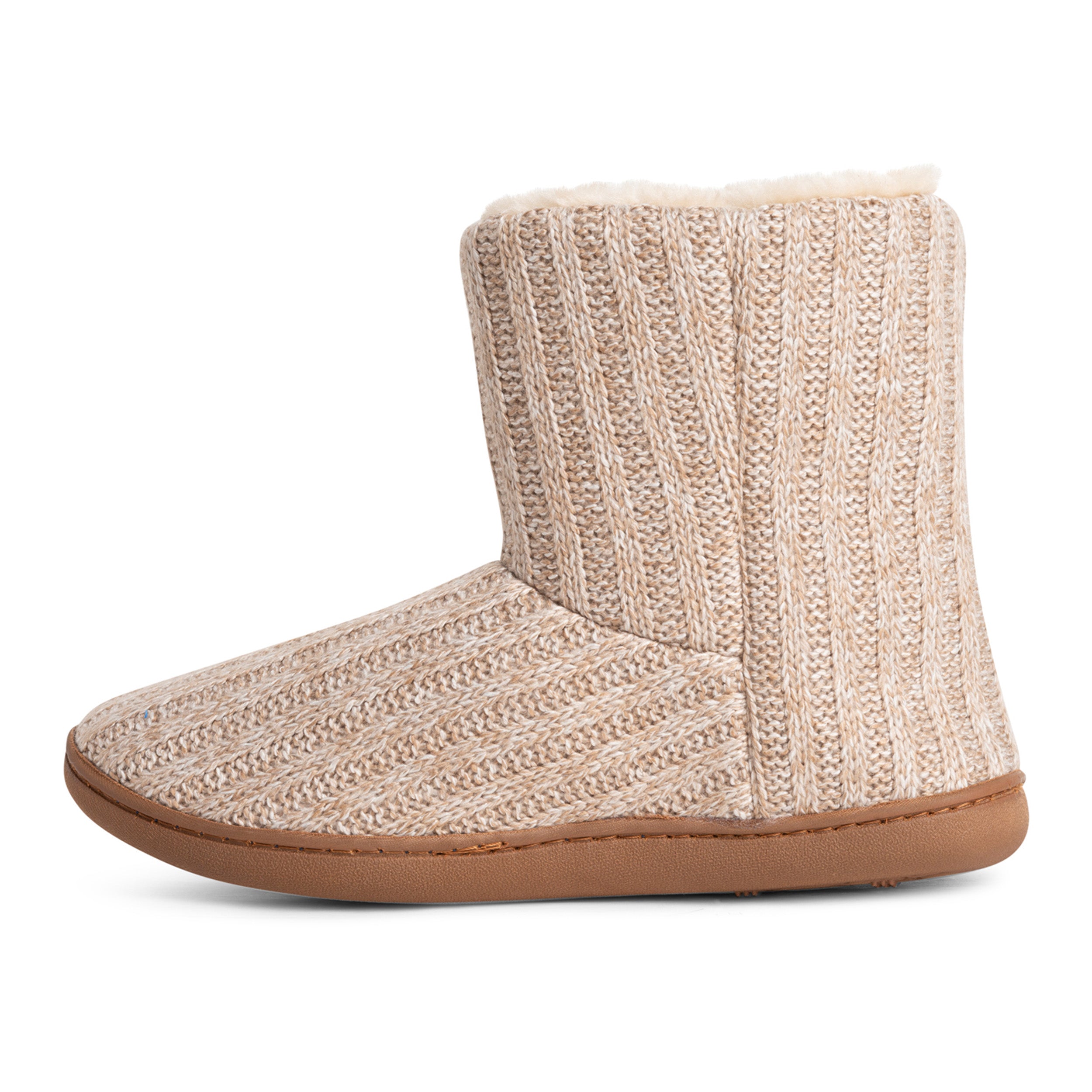 Polar Women's Knitted Faux Fur Slippers