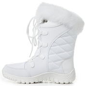 AMELIA: Women's Quilted Lace Up Snow Boots