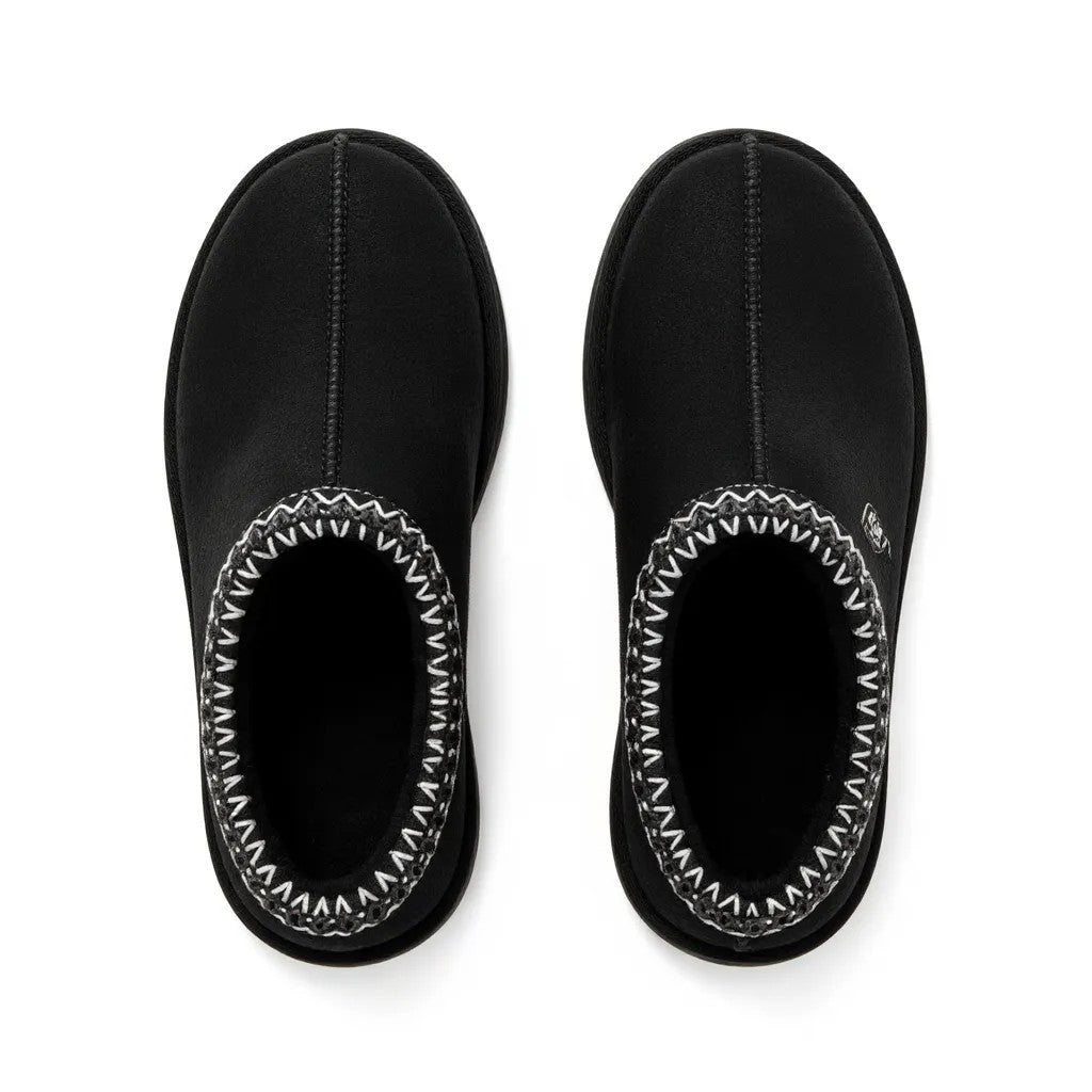 MIA: Aztec Stitch Platform Sole Slippers