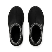 MIA: Aztec Stitch Platform Sole Slippers