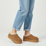 MIA: Aztec Stitch Platform Sole Slippers