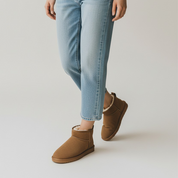 TALA: Pull On Fur Lined Anti Slip Slipper Boots